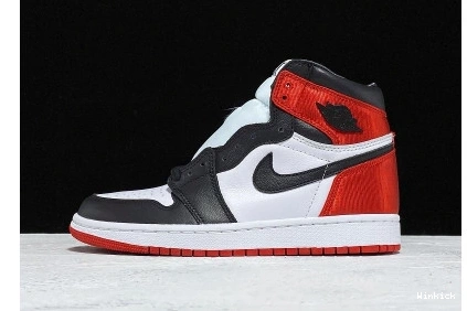 BLACK 1 RETRO TOE SATIN CD0461-016 JORDAN - HIGH 0914